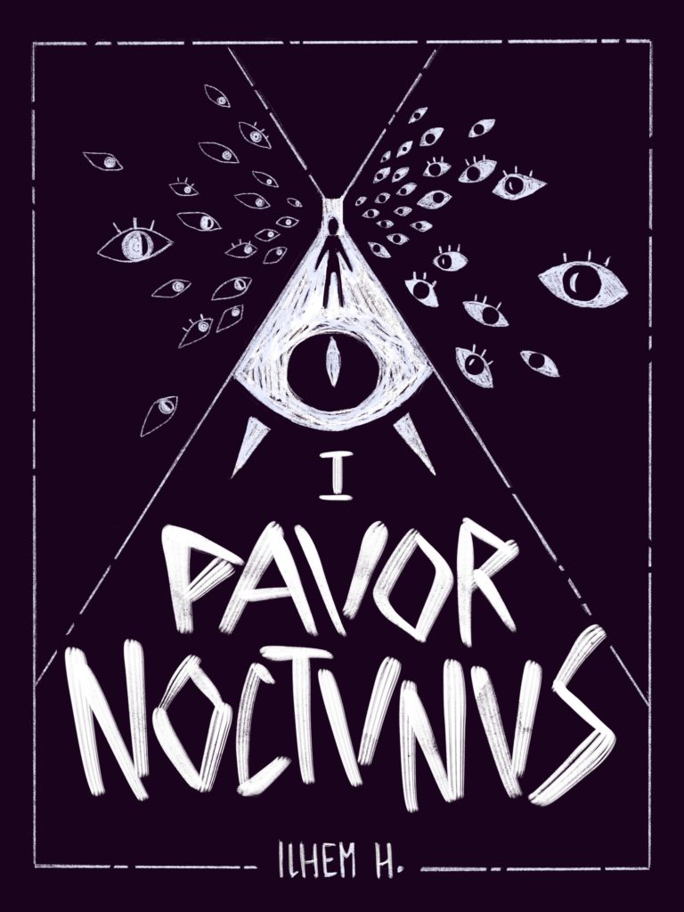 Couverture du premier tome de la série PAVOR NOCTVRVS, croyez-moi, ça déchire ! Des démons, de l'angoisse, de l'érotisme tout ça... Illustration de couverture par Poncho !